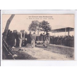 ARDENNES: le circuit des ardennes, le baron de forest sur voiture diétrich - état