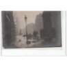 PARIS - inondations 1910 - rue de Lyon - carte photo - très bon état