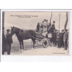 BAR-sur-AUBE: fête de champagne du 28 mars 1921, le char de couvignon - très bon état