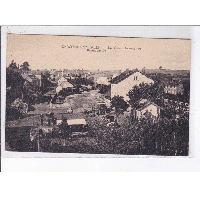 CARCENAC-PEYRALES: la gare, avenue de barraqueville - très bon état