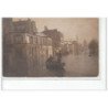 PARIS - inondations 1910 - quai de la gare - carte photo - très bon état
