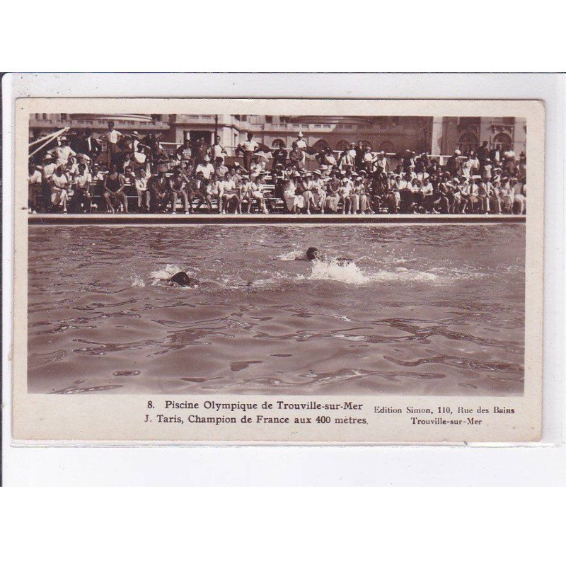 TROUVILLE-sur-MER: piscine olympique, champion de france aux 400 - très bon état