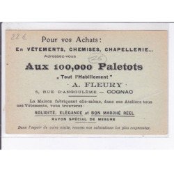 COGNAC: A. Fleury, 5 rue d'angoulême - très bon état