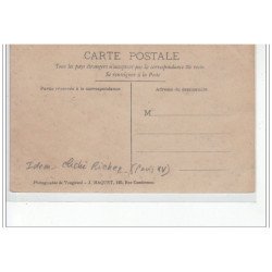 PARIS - inondations 1910 - rue Saint Charles - carte photo - très bon état