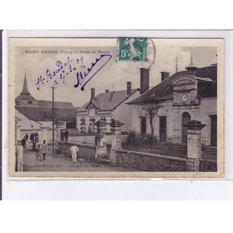 SAINT-BAUDEL: poste et mairie - très bon état