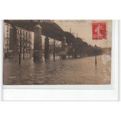 PARIS - inondations 1910 - boulevard de Grenelle (côté Dupleix) - carte photo - très bon état
