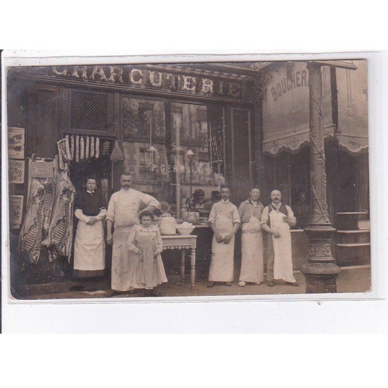 PARIS: 93 avenue d'ivry, boucherie charcuterie Germain, 75013 - très bon état