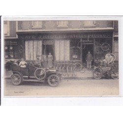 LA BAZOCHE GOUET: moto, voiture, vélo, café J. Riollet cycles peugeot - très bon état