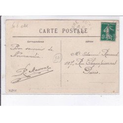 CAILLOUET: terrasse et bosquet, écuries et garage de la maison lainé - état