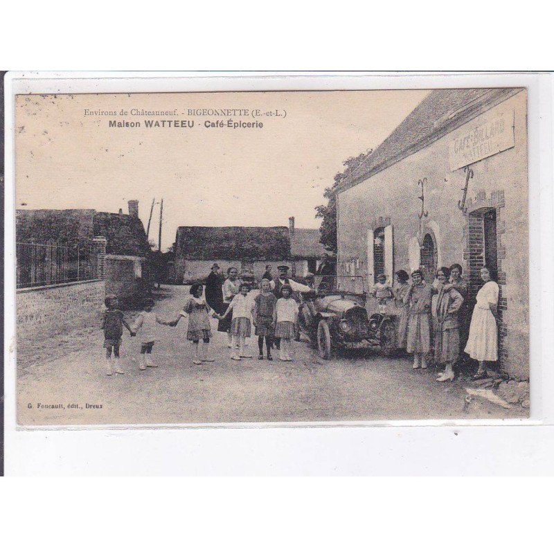 BIGEONNETTE: maison Watteeu, café-épicerie, automobile - très bon état