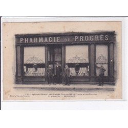 BERGERAC: pharmacie du progres, syndicat général des grandes pharmacies de france et des colonies - état