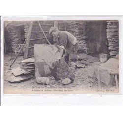MALENSAC: ardoisières de malensac, un scieur - très bon état