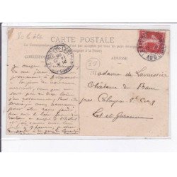 VILLEFRANCHE-LORAGAIS: souvenir de la cavalcade, le char des papillons - état