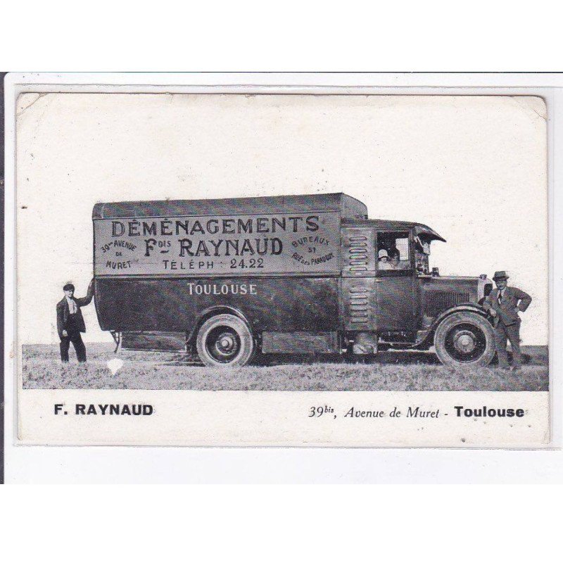 TOULOUSE: F. Raynaud, déménagement Fois Raynaud, 39bis, avenue de muret - état