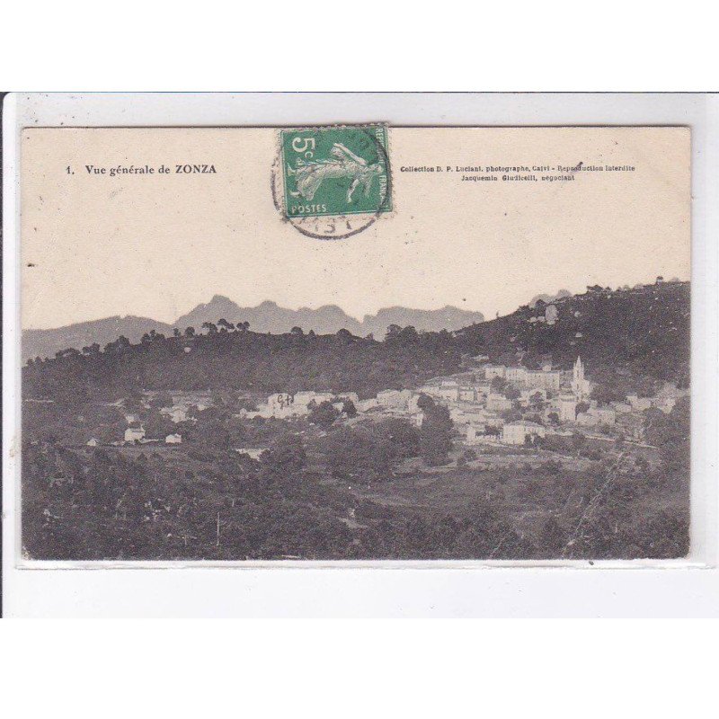 ZONZA: vue générale - état