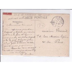 IS-sur-TILLE: place de l'hôtel-de-ville, tambour de ville - très bon état