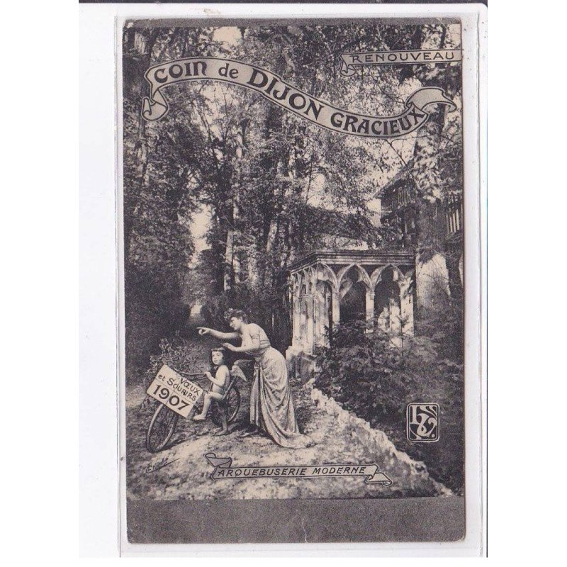 DIJON: coin de dijon gracieux, arquebuserie moderne - état