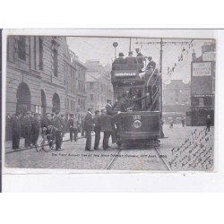 DUNDEE: the first sunday car at the high street 10 septembre 1905, tramway - état