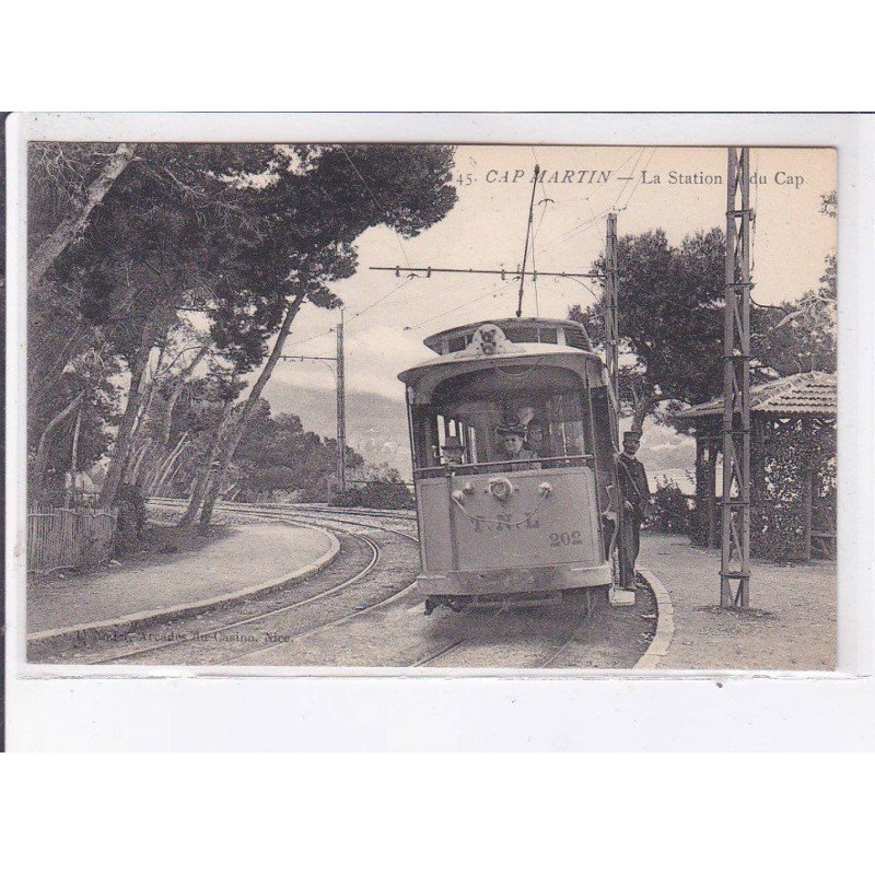 CAP MARTIN: la station du cap (train - tramway - gare)- très bon état
