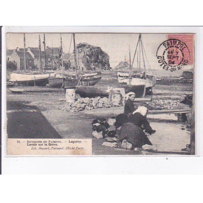 LOGUIVY: lavoir sur la grève - état