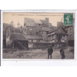 SAINT-BRIEUC: les démolitions de la place - état