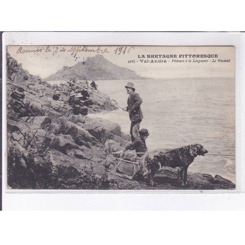 VAL-ANDRE: pêcheurs à la lingouare, le verdelet - très bon état