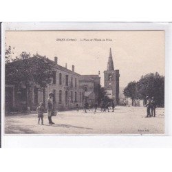 GRANE: la place et l'école de filles - très bon état