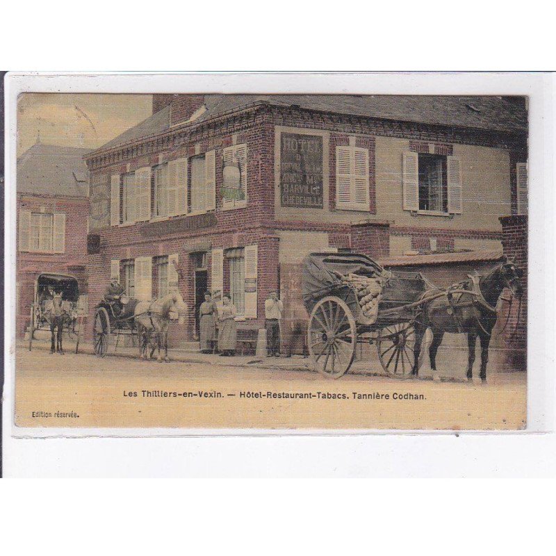 LES THILLIERS-en-VEXIN: hôtel-restaurant-tabacs, tannière codhan - état