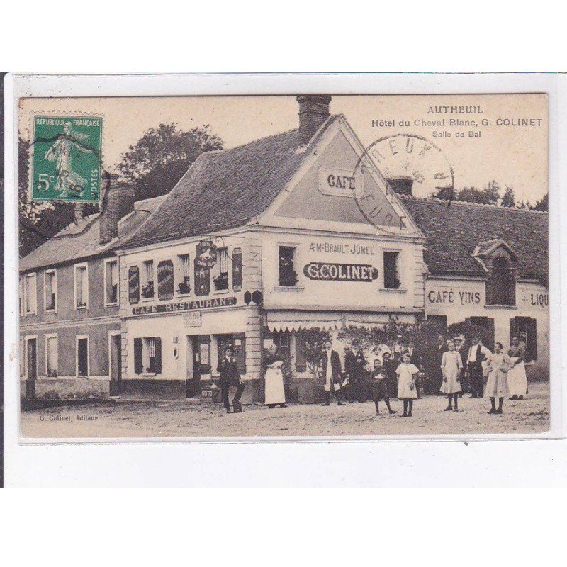 AUTHEUIL: hôtel du cheval blanc G. Colinet, salle de bal - très bon état