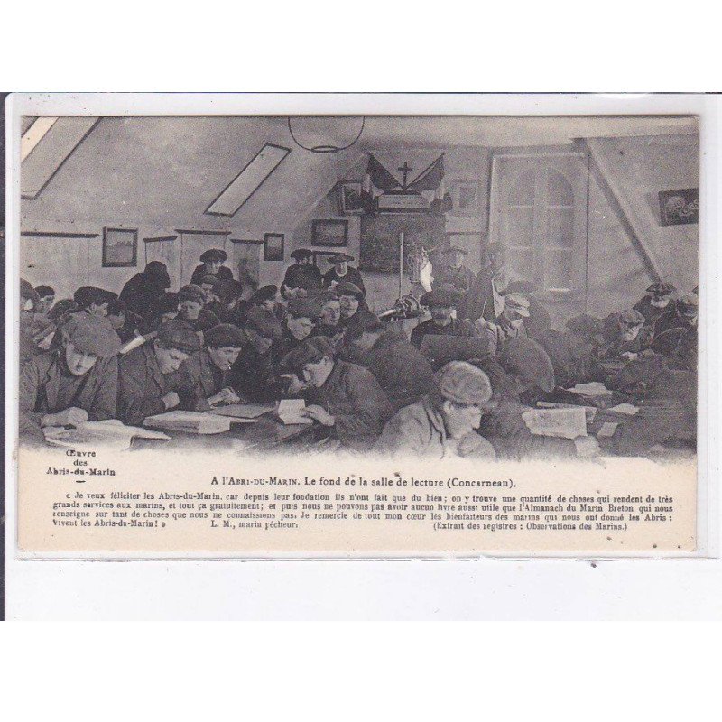 CONCARNEAU: a  l'abri-du-marin, le fond de la salle de lecture - très bon état