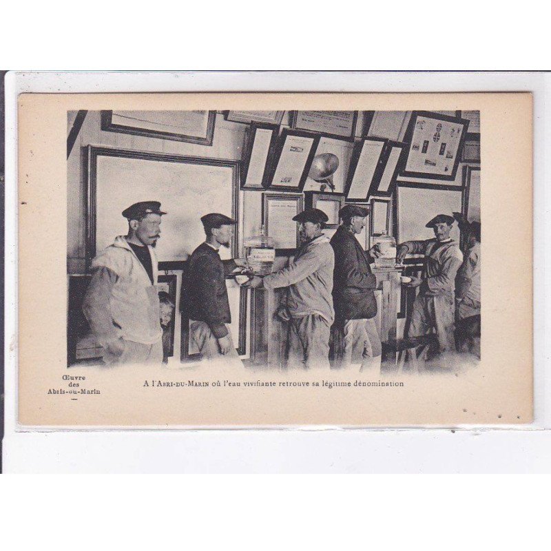 CONCARNEAU: a  l'abri-du-marin où l'eau vivifiante retrouve sa légitime dénomination - très bon état