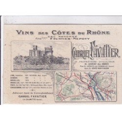 SAINT-GENIS MONTFAUCON: vins des côtes du rhône - très bon état