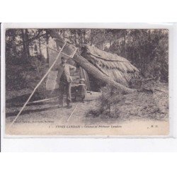 LANDAIS: cabane et pêcheur - très bon état