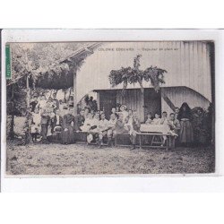 LE PORGE: colonie edouard, déjeuner en plein air - très bon état