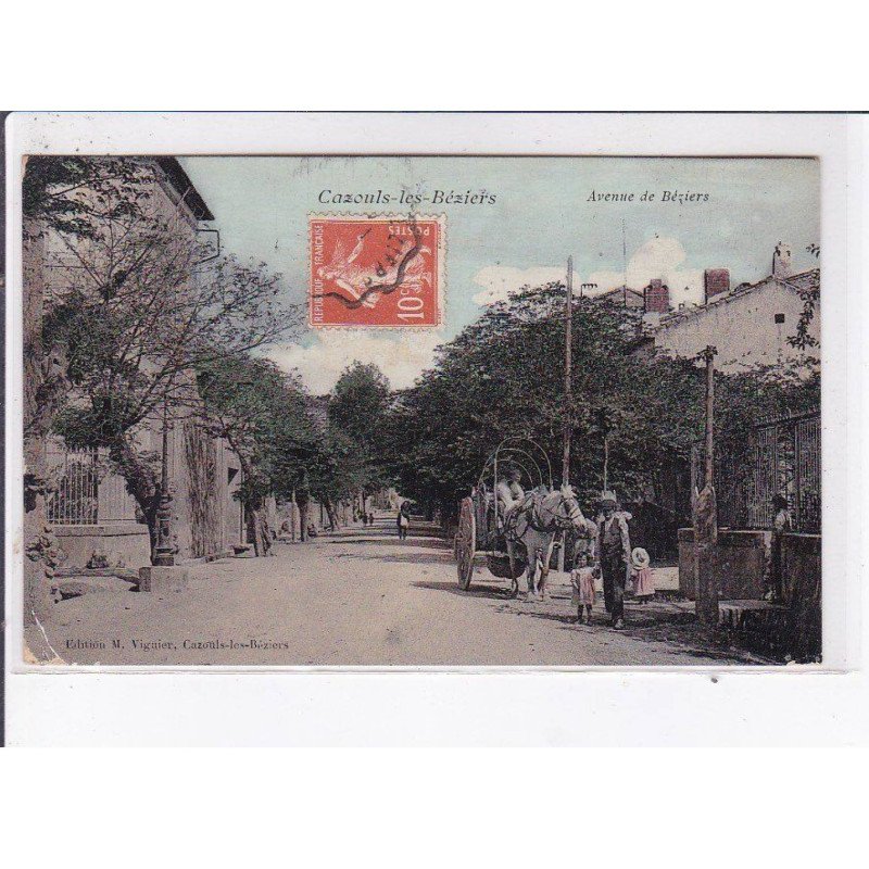 CAZOULS-les-BEZIERS: avenue de béziers - état