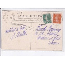 TAUSSAT-les-BAINS: bûcheron dans la forêt de pins - très bon état