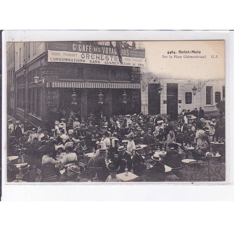 SAINT-MALO: sur la place châteaubriand - très bon état