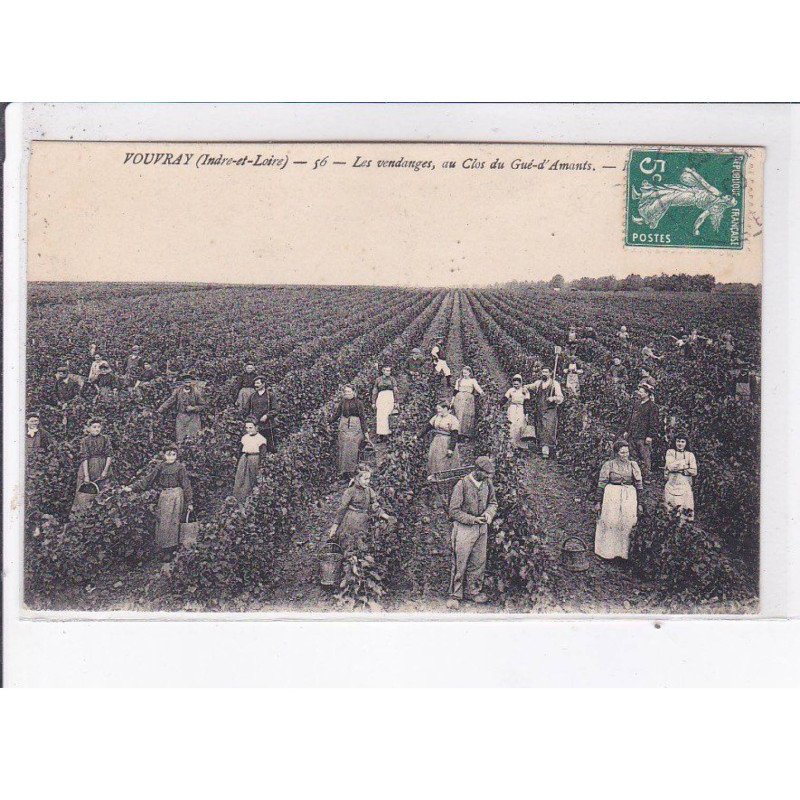 VOUVRAY: les vendanges, au clos du gué-d'amants - très bon état