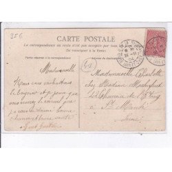 CHOUZY: l'accident du chemin de fer, 21 octobre 1904 la foule arrivant sur les lieux - très bon état