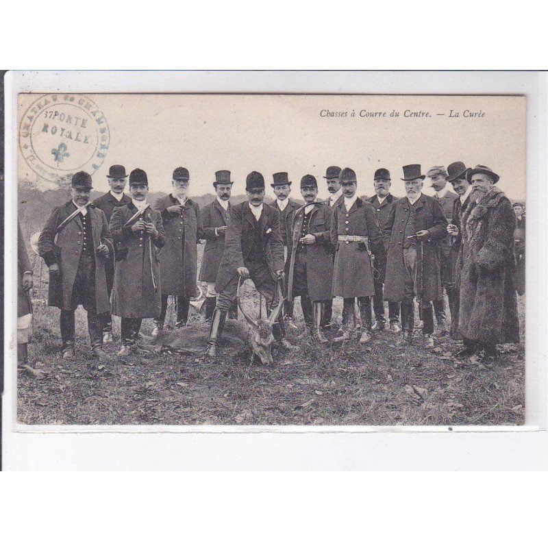 LOIR ET CHER: chasses a  courre du centre, la curée - très bon état