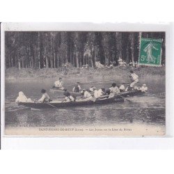 SAINT-PIERRE-de-BOEUF: les joutes sur la lône du rhône - état