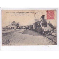 SAINT-GEORGES d'AURAC: la gare, ligne paris nimes - état