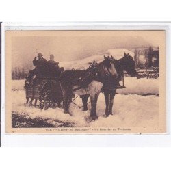 HAUTE-LOIRE: l'hiver en montagne, un courrier en traineau - très bon état