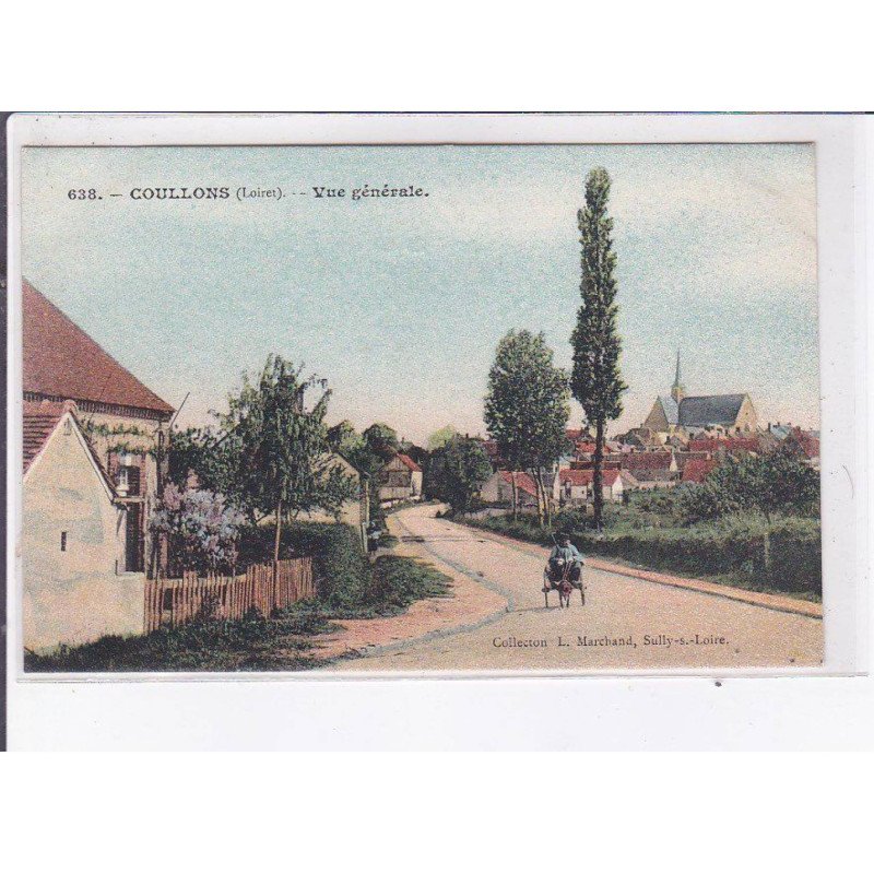 COULLONS: vue générale, voiture a  chien - très bon état