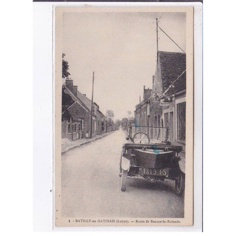 BATILLY-en-GATINAIS: route de beaune-la-rolande - très bon état