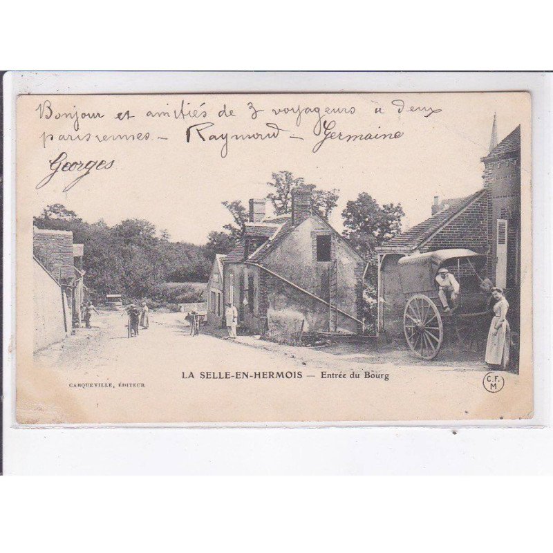 LA SELLE-en-HARMOIS: entrée du bourg - très bon état