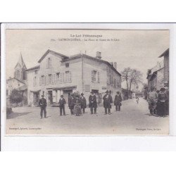 LATRONQUIERE: la place et route de saint-céré - très bon état