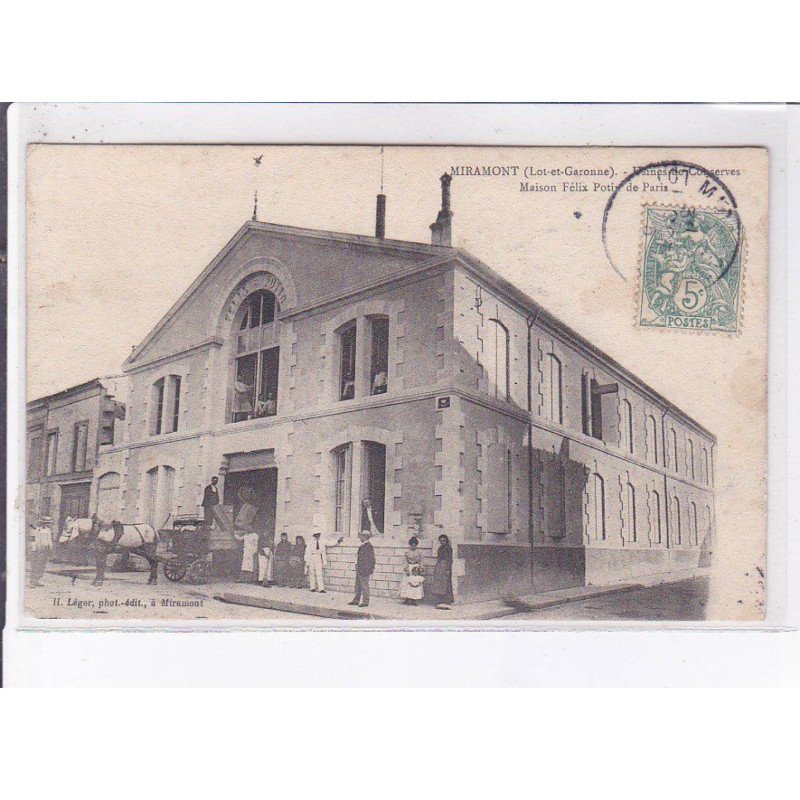 MIRAMONT: usine de conserves, maison felix potin de paris - très bon état MIRAMONT: usine de conserves, maison felix potin de paris - très bon état