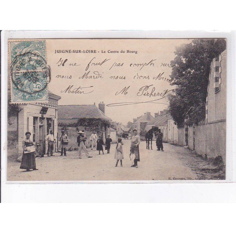 JUIGNE-sur-LOIRE: le centre du bourg - très bon état
