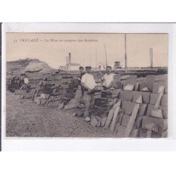 TRELAZE: la mise en rangées des ardoises - très bon état